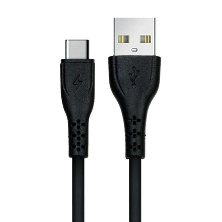 کابل تبدیل USB به USB-C دیتا لاین مدل FAST CHARGE 002 طول 1 متر کابل تبدیل USB به USB-C دیتا لاین مدل FAST CHARGE 002 طول 1 متر