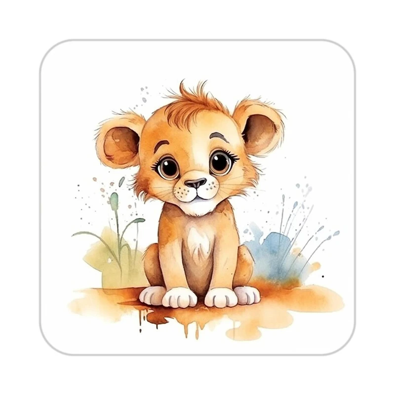 زیر لیوانی کاکتی طرح شیر مدل mp23892