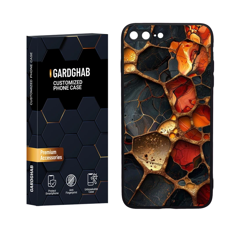 کاور گارد قاب مدل دورژله ای ساده مناسب برای گوشی موبایل اپل iPhone 7 Plus / 8 plus