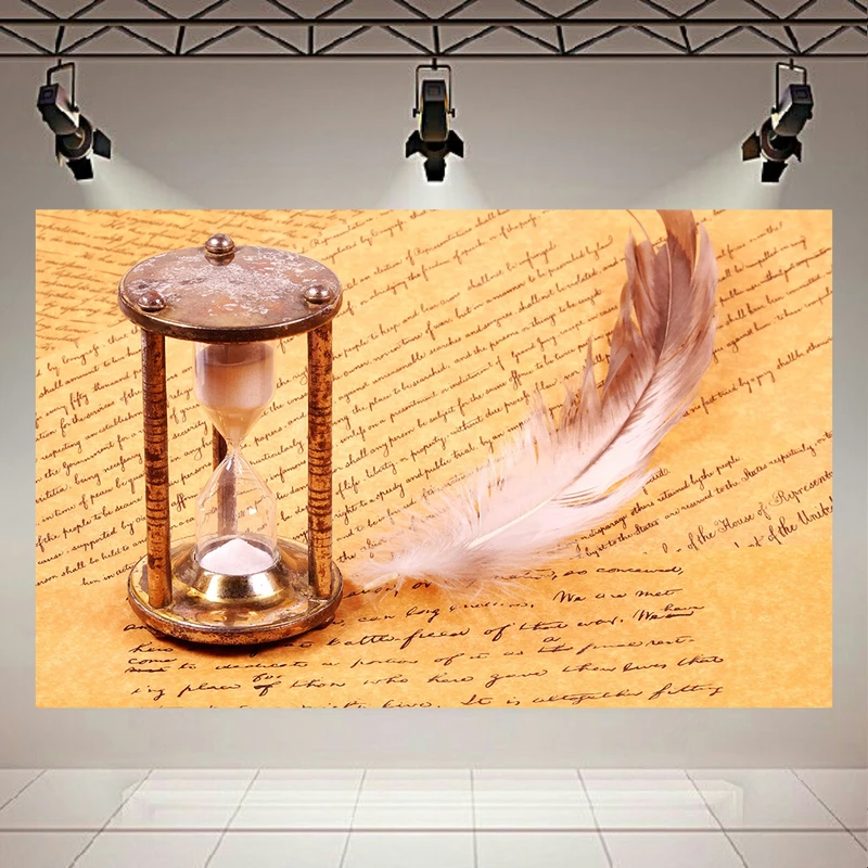 پوستر طرح ساعت شنی و پر کد AR3010