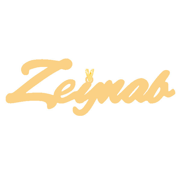 آویز گردنبند طلا 18 عیار زنانه کرابو طرح زینب مدل Kr30620