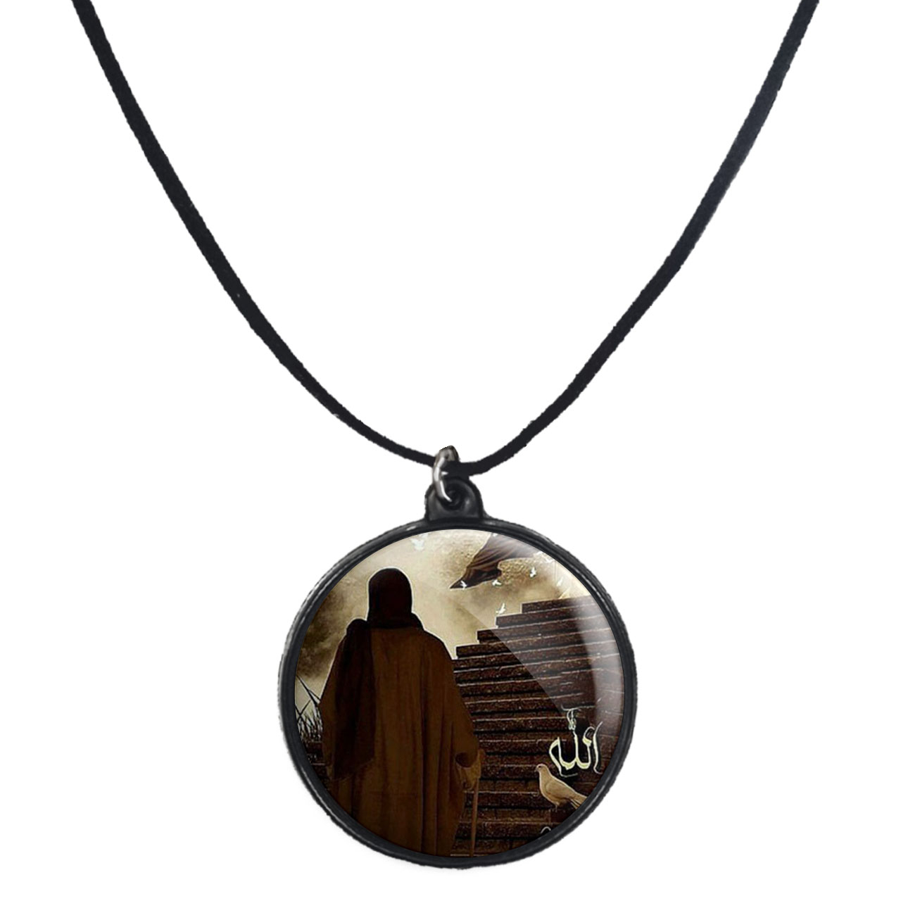 گردنبند پرمانه طرح امام زمان کد pmb.24173 مدل دو طرفه