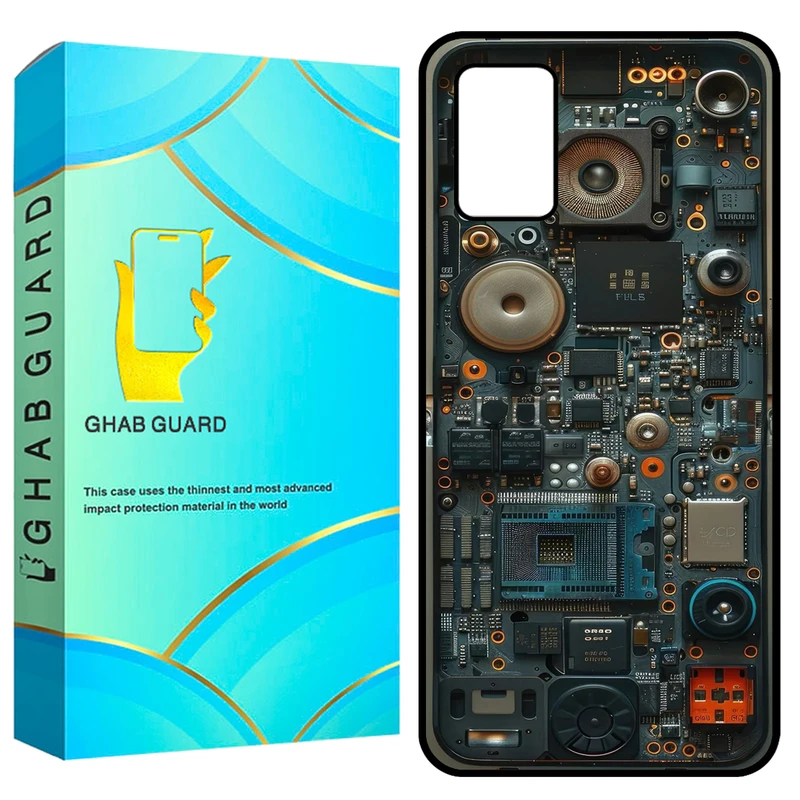 کاور قاب گارد طرح تکنولوژی مدل GCHPA03S مناسب برای گوشی موبایل سامسونگ Galaxy A02s / M02s / A03s 