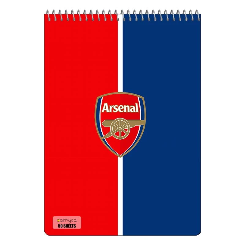 دفتر نقاشی 50 برگ سیمی کارنیکا طرح آرسنال Arsenal کد 10474