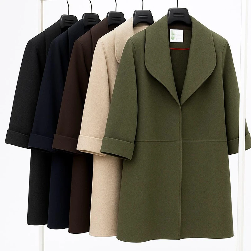 عکس شماره 3 : پالتو زنانه مدل فوتر یقه ام کد 450-17