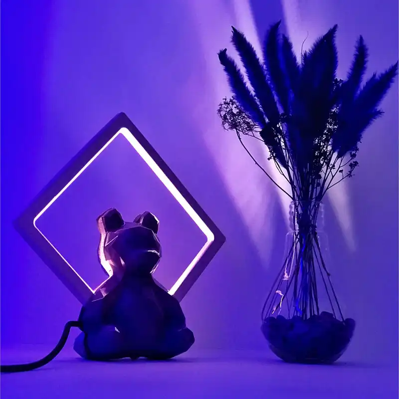 چراغ رومیزی مدل خرس چند ضلعی