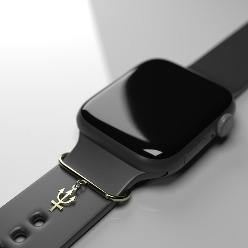 آویز ساعت طلا 18 عیار زنانه مدوپد مدل هندسی کد SK1-1870