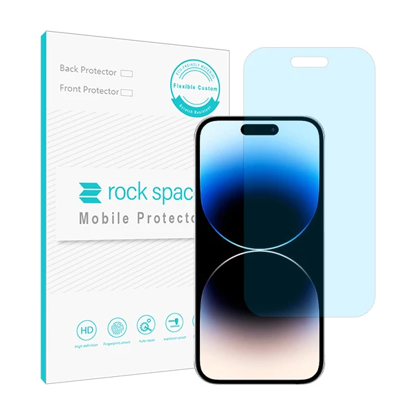 محافظ صفحه نمایش آنتی بلو راک اسپیس مدل HyBLU مناسب برای گوشی موبایل اپل iPhone 14 Pro Max
