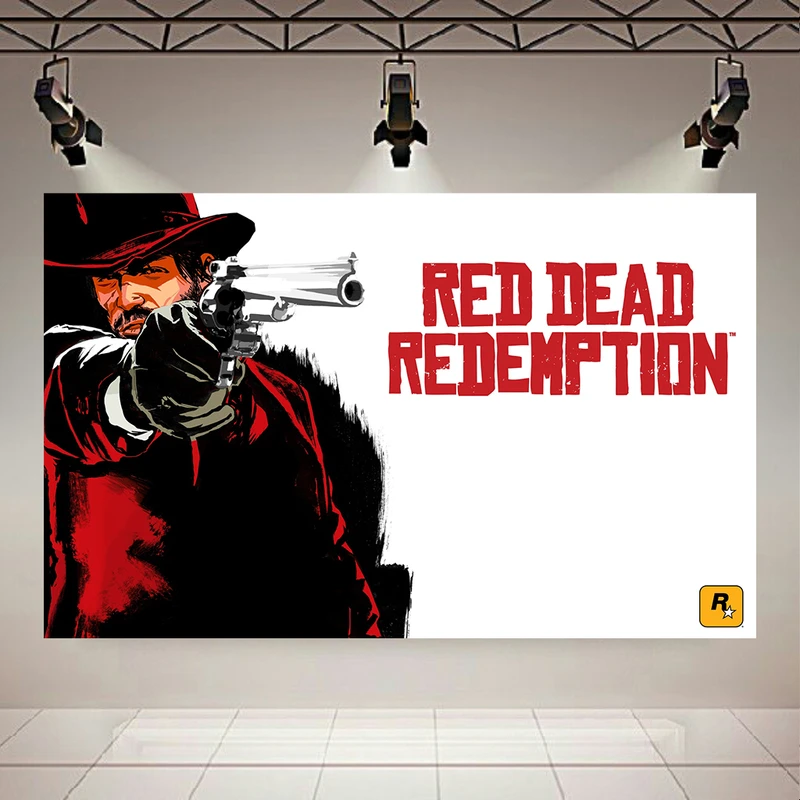 تابلو بوم طرح مخمل Red Dead مدل Redemption کد PD1701