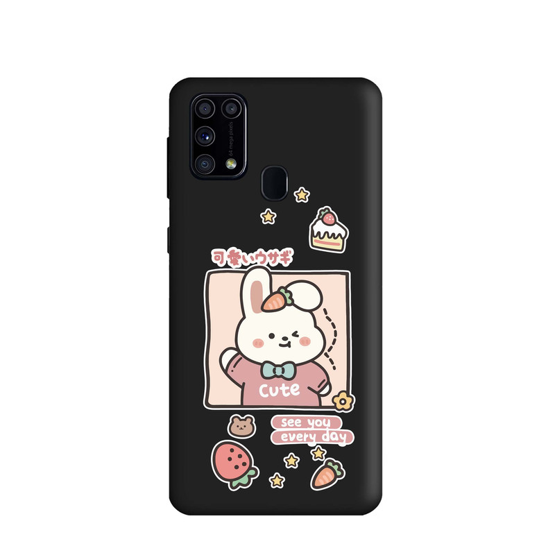 کاور طرح خرگوش کیوت کد m2337 مناسب برای گوشی موبایل سامسونگ Galaxy F41 