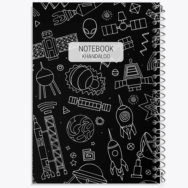 دفتر ژورنال نویسی 50 برگ خندالو مدل نقطه ای طرح فضایی کد N585