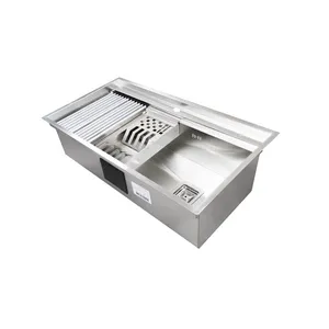 سینک ظرفشویی استیل روکار یک لگنه مدل Enekas-104