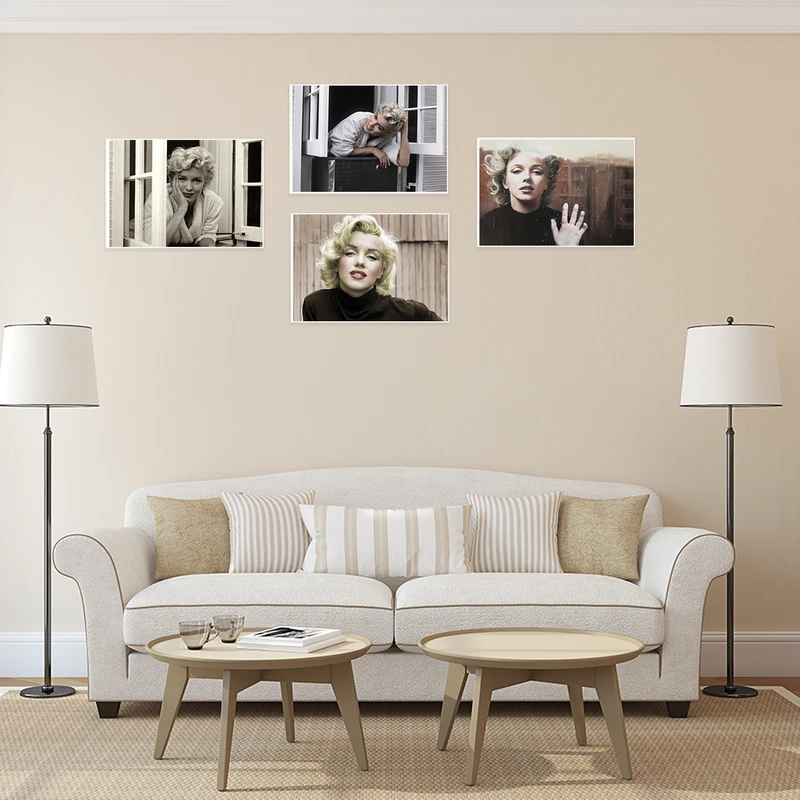 پوستر طرح مریلین مونرو کد A-2159-Marilyn Monroe مجموعه 4 عددی
