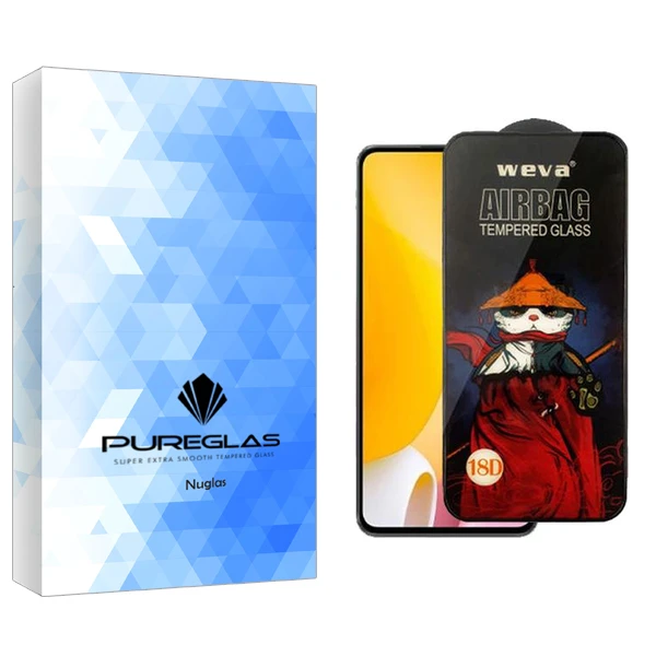 محافظ صفحه نمایش پیور گلس مدل NuGlas Airbag مناسب برای گوشی موبایل شیائومی 12 Lite