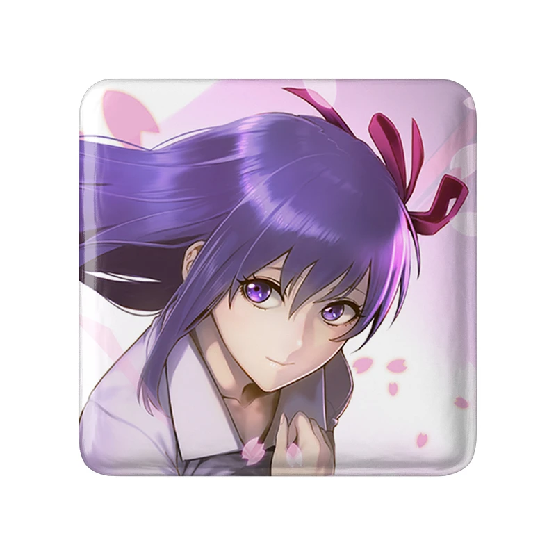 مگنت خندالو طرح ساکورا انیمه فیت استی نایت Fate Stay Night  مدل مربعی کد 22775