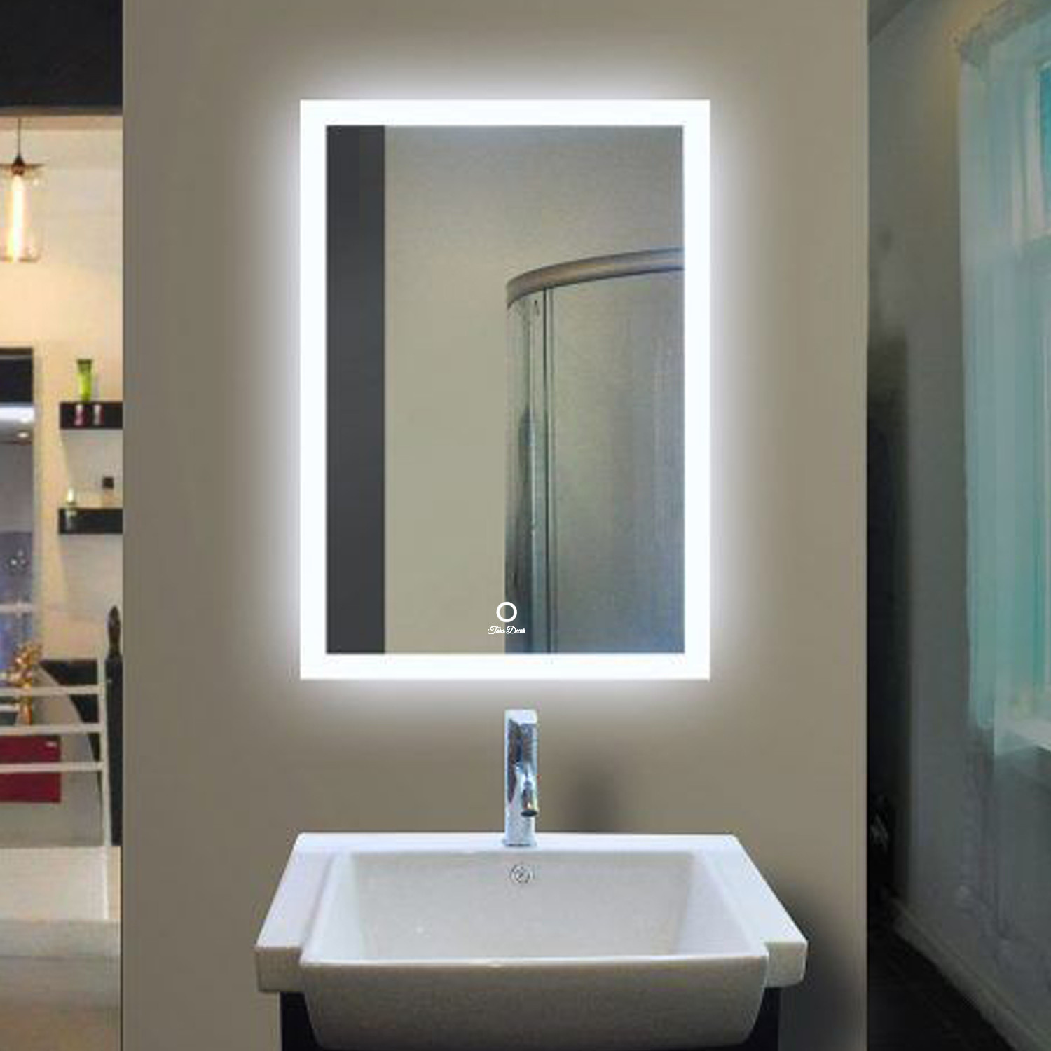 آینه سرویس بهداشتی تارا دکور مدل لمسی کد tc141 آینه سرویس بهداشتی تارا دکور مدل لمسی کد tc141