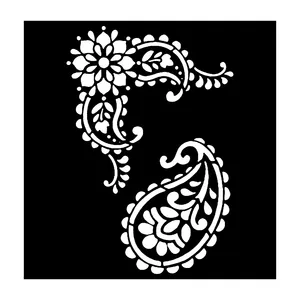 شابلون باتیس آرت طرح ترنج کد 572