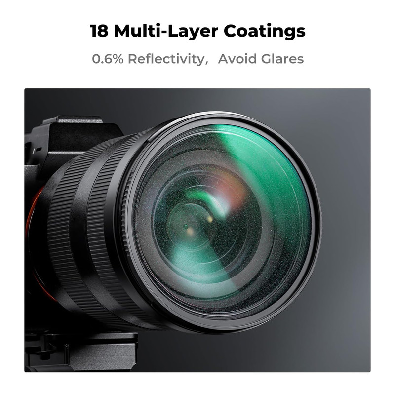 فیلتر لنز کی اند اف مدل KIT ND4-UV-CPL HMC NANO-K -58MM