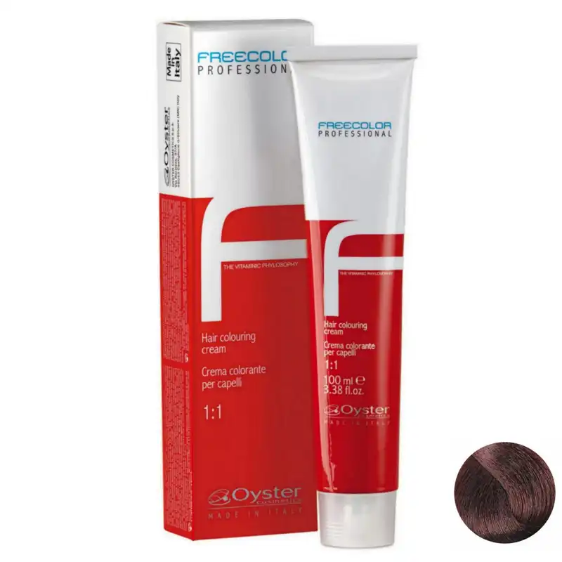 رنگ مو اویستر شماره 5/4 حجم 100 میلی لیتر رنگ مسی فندقی روشن