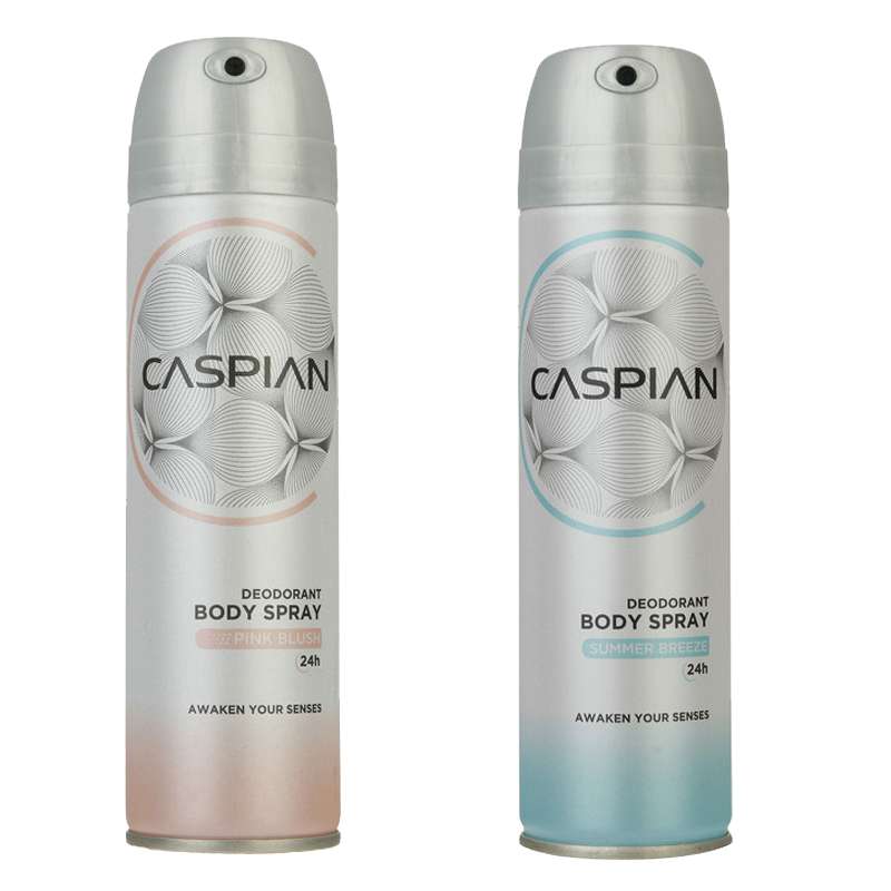 اسپری بدن زنانه کاسپین مدل 2in1 حجم 150 میلی لیتر مجموعه 2 عددی