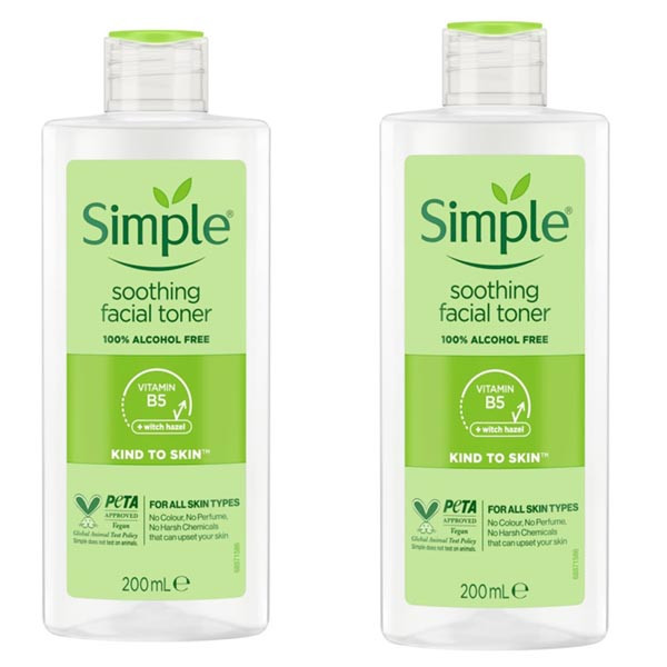 تونر سیمپل مدل jgffd حجم 200 میلی لیتر مجموعه دو عددی