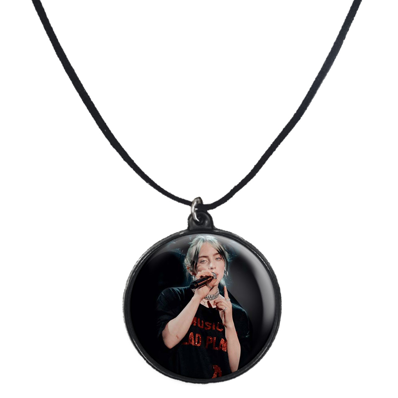 گردنبند پرمانه طرح بیلی آیلیش کد pmb.7494 مدل دو طرفه