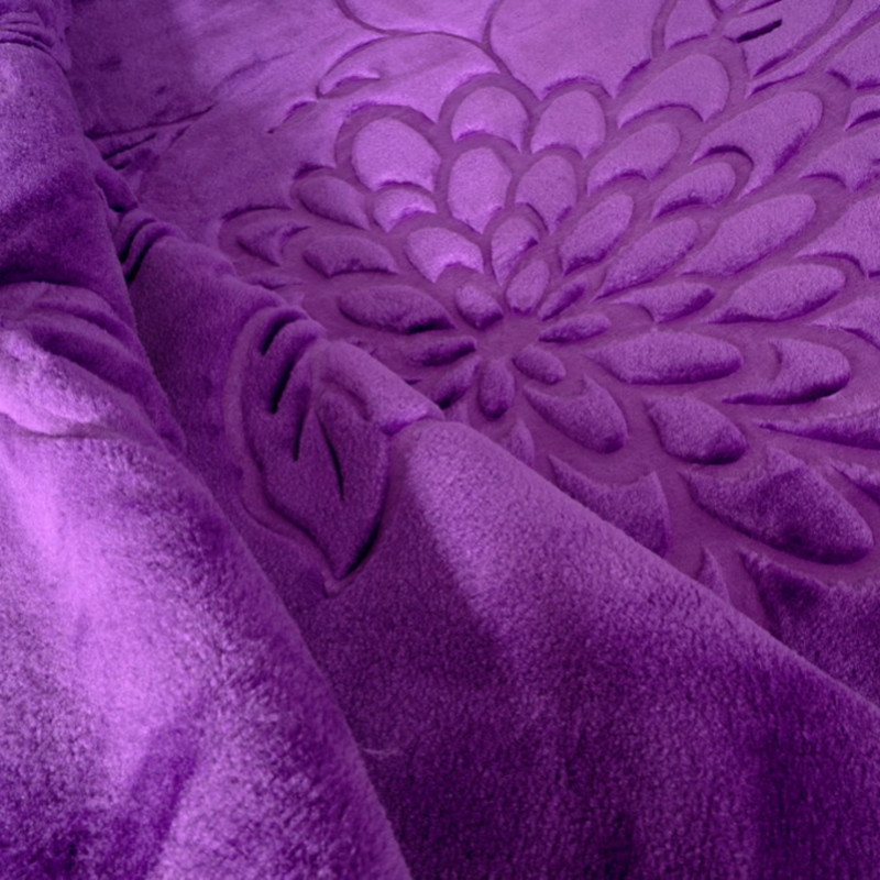 پتو 1 نفره گلبافت مدل برتر گل برجسته سایز 220x160 سانتی‌متر