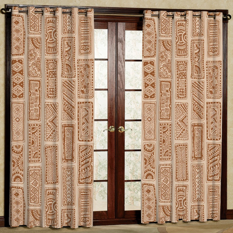 پرده طرح آجری مخمل پانچی کد 1950 سایز 200x140 سانتی متر