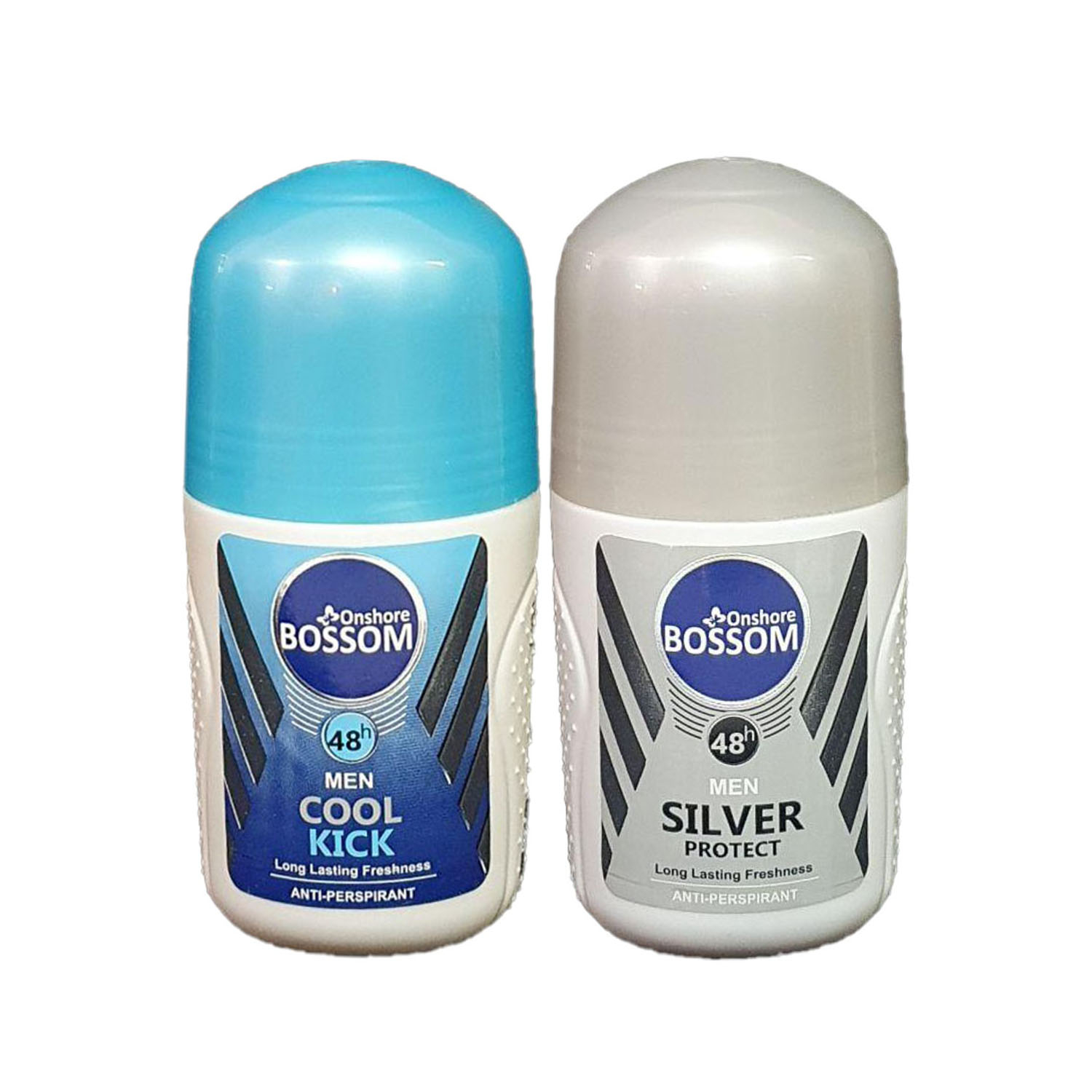 رول ضد تعریق مردانه انشور بوسوم مدل Cool kick و Silver حجم 75 میلی لیتر مجموعه 2 عددی