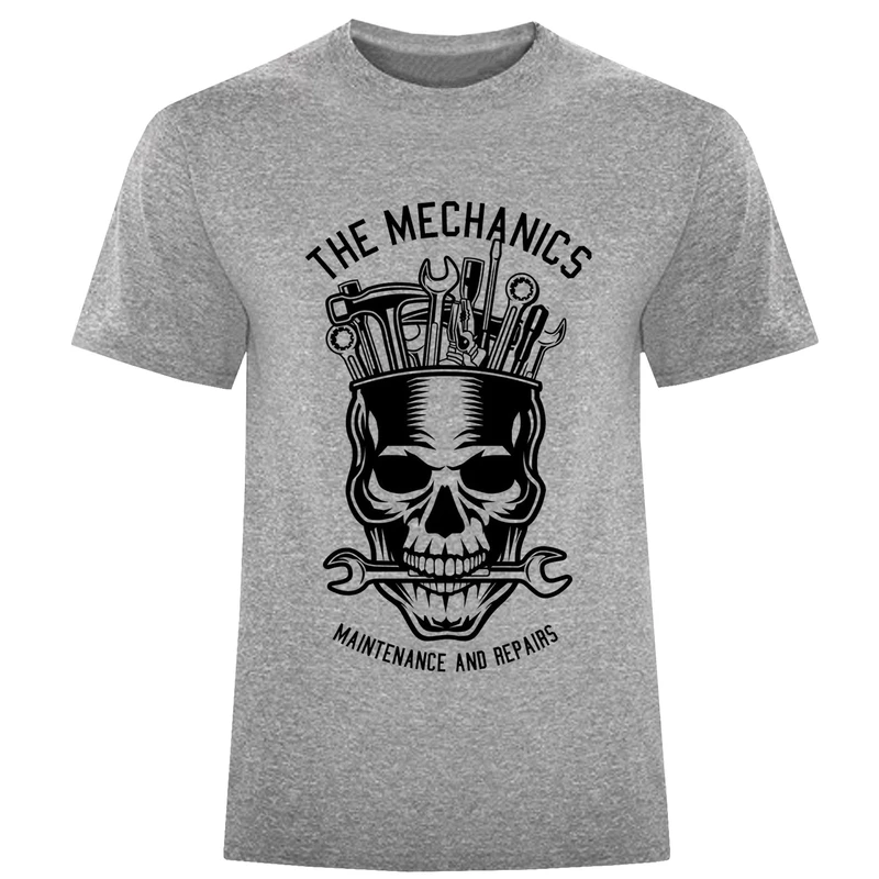 تی شرت آستین کوتاه مردانه مدل اسکلت و ابزار