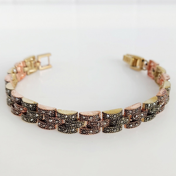 دستبند زنانه مدل مارگازیت طلاروس ریلی کد JW481.2