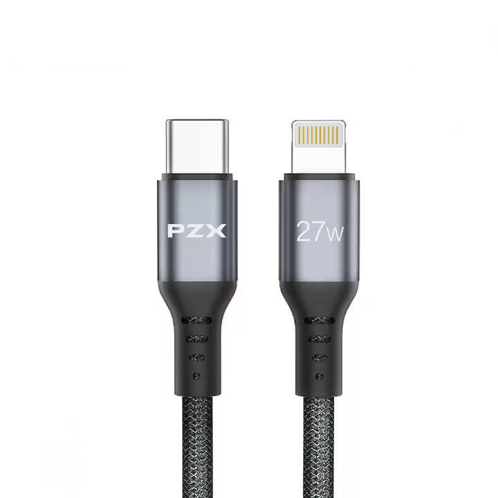 کابل تبدیل usb-C به لایتنینگ پی زد ایکس مدل V200P طول 0.25 متر