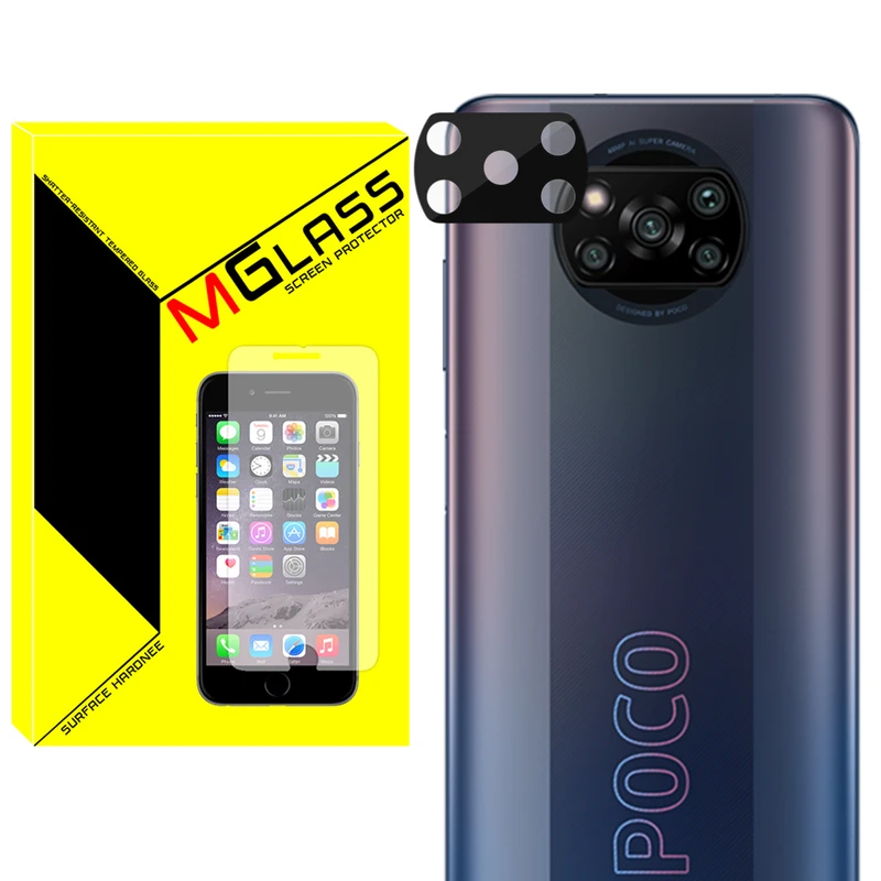 محافظ لنز دوربین امگلس مدل 3D-MG مناسب برای گوشی موبایل شیائومی Poco X3 / X3 Pro / X3 NFC