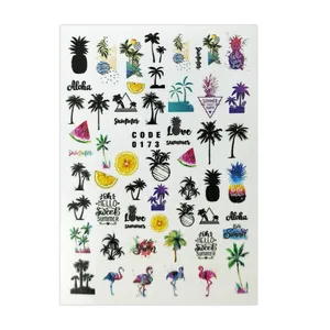 لنز ناخن مدل هاوایی کد 173