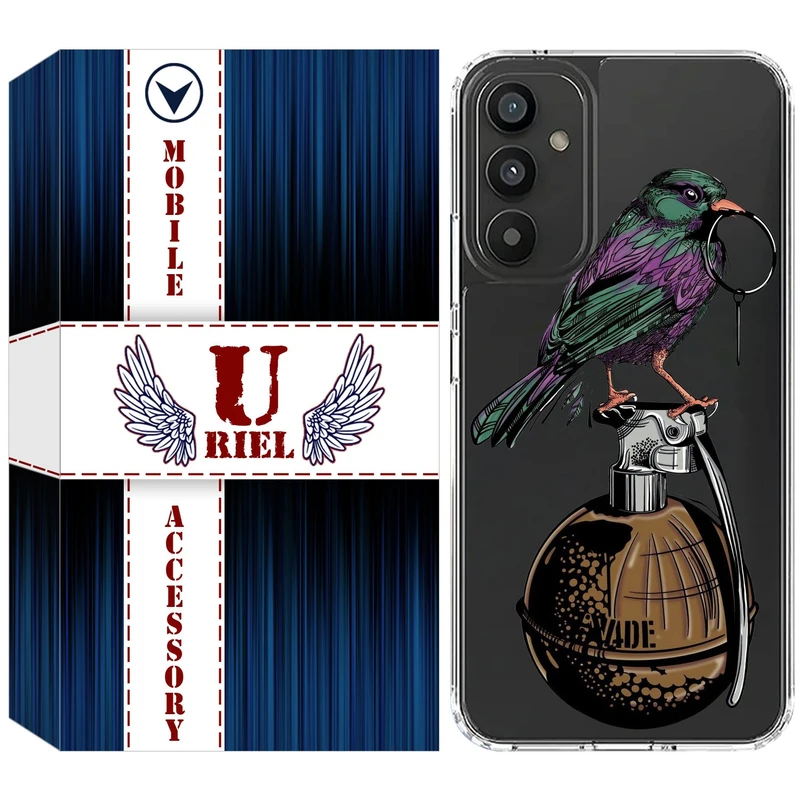 کاور یوریل مدل Clear کد 31 طرح پرنده مناسب برای گوشی موبایل سامسونگ Galaxy M23 / F23 / M13 4G