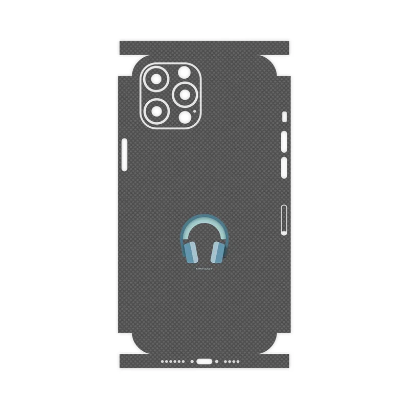 برچسب پوششی ماهوت مدل Minimal Headphone Icon-FullSkin مناسب برای گوشی موبایل اپل iPhone 12 Pro Max