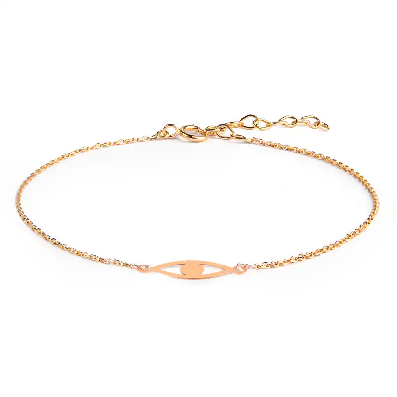 پابند طلا 18 عیار زنانه ریسه گالری مدل 2054