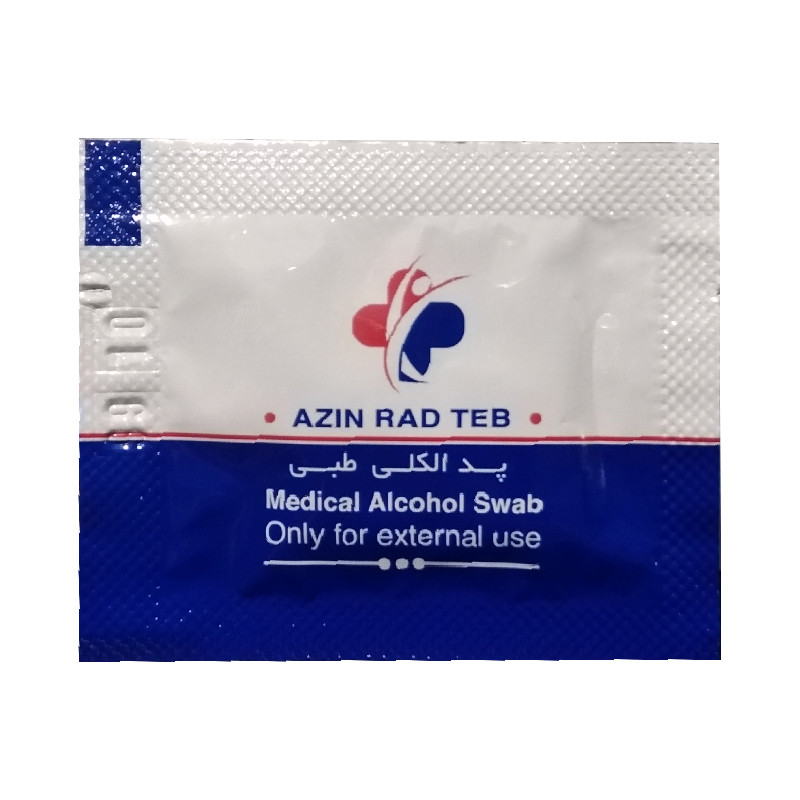 پد الکلی آذین راد طب کد 001 بسته 100 عددی