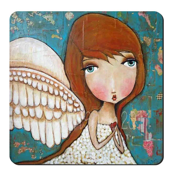  زیر لیوانی طرح فرشته کد nzl157