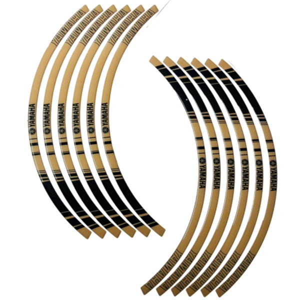 برچسب موتور سیکلت وارون مدل W-44-GLD مناسب برای یاماها آیروکس بسته 12 عددی