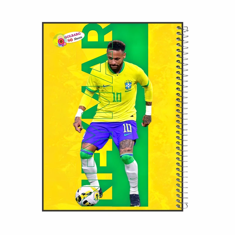 دفتر مشق 80 برگ گلبرگ مدل نیمار کد 1918