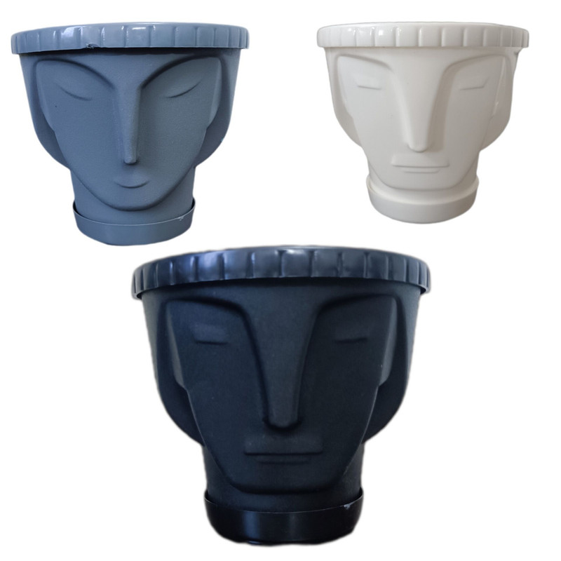 گلدان طرح چهره بسته سه عددی گلدان طرح چهره بسته سه عددی