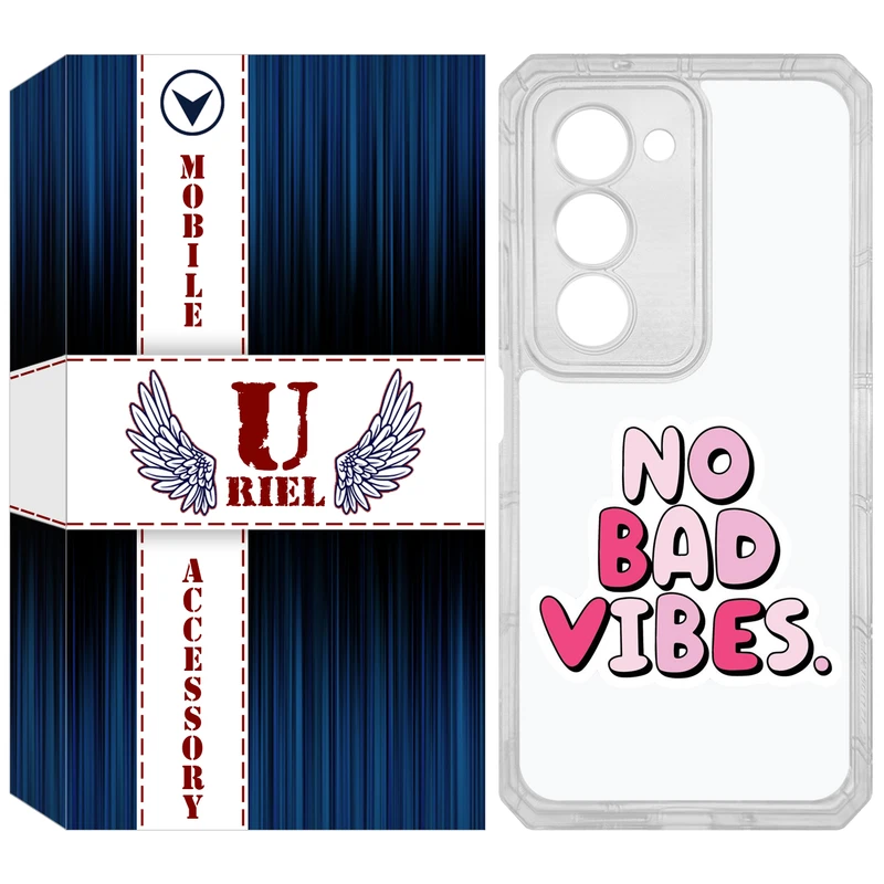 کاور یوریل مدل Clear کد 92 طرح انرژی مثبت مناسب برای گوشی موبایل شیائومی Redmi 15 4G