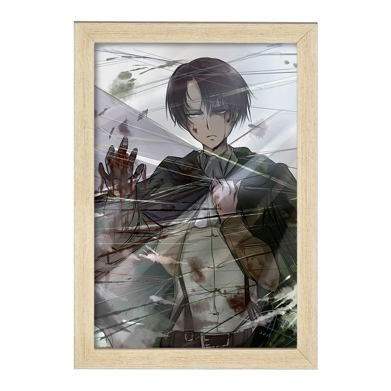 تابلو خندالو مدل لیوای انیمه اتک آن تایتان Attack on Titan  کد 18619