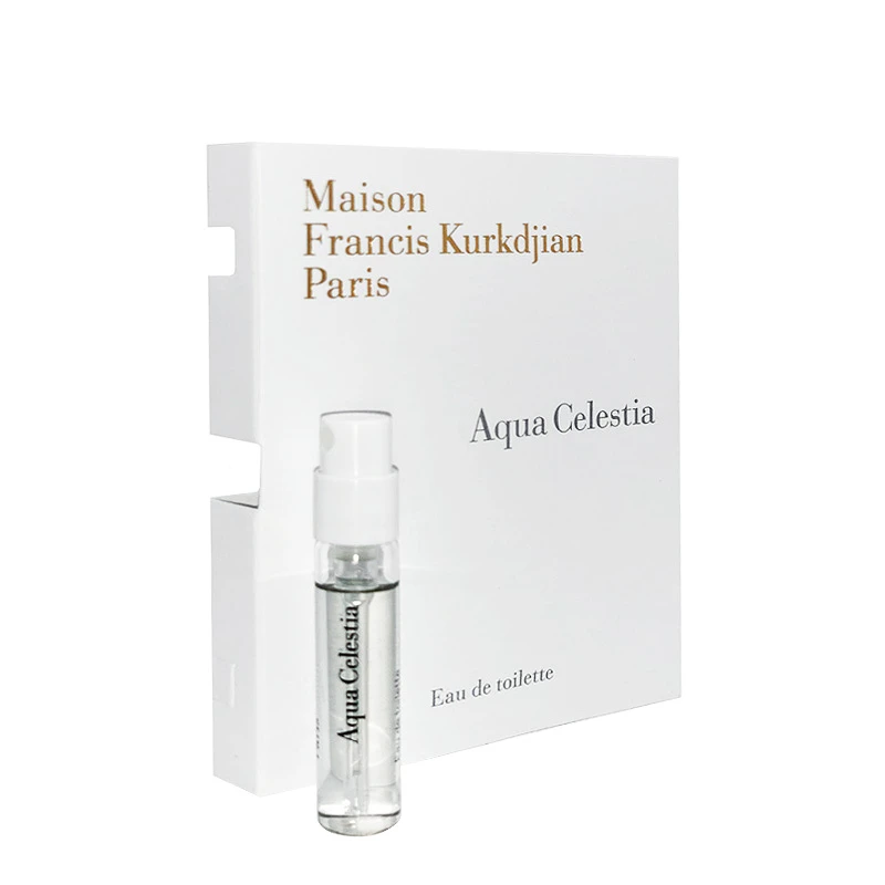 عطر جیبی میسون فرانسیس کورکجان مدل Aqua Celestia با رایحه خنک حجم 2 میلی‌لیتر