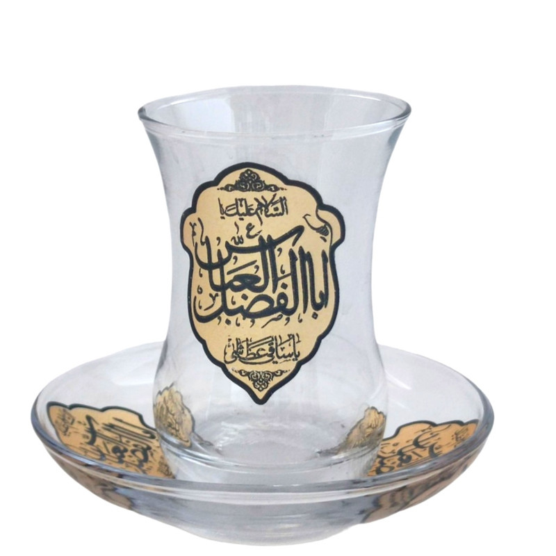 ست استکان و نعلبکی مدل تذهیب مجموعه 12 عددی
