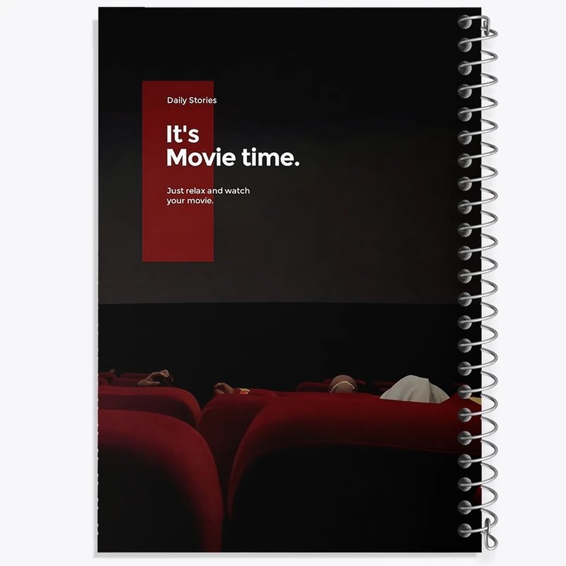 دفتر نت موسیقی 50 برگ خندالو مدل It's Movie Time کد F1096