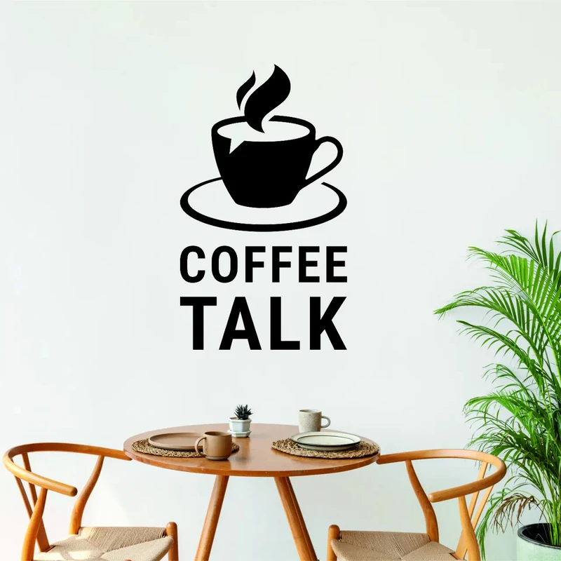 استیکر مدل چوبی قهوه کافی شاپ کد T911 مجموعه 12 عددی