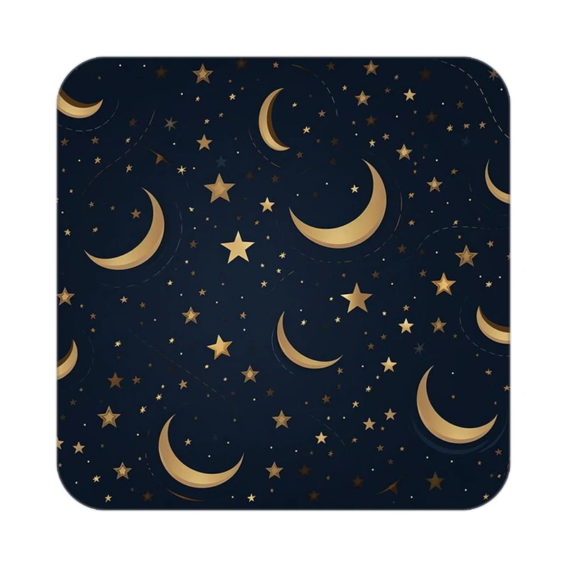 زیر لیوانی کاکتی طرح ماه و ستاره مدل mp52689