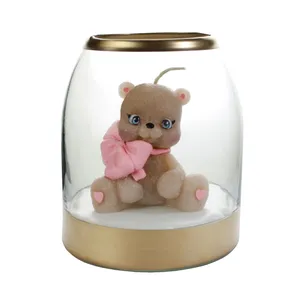 شمع دست ساز مدل خرسي